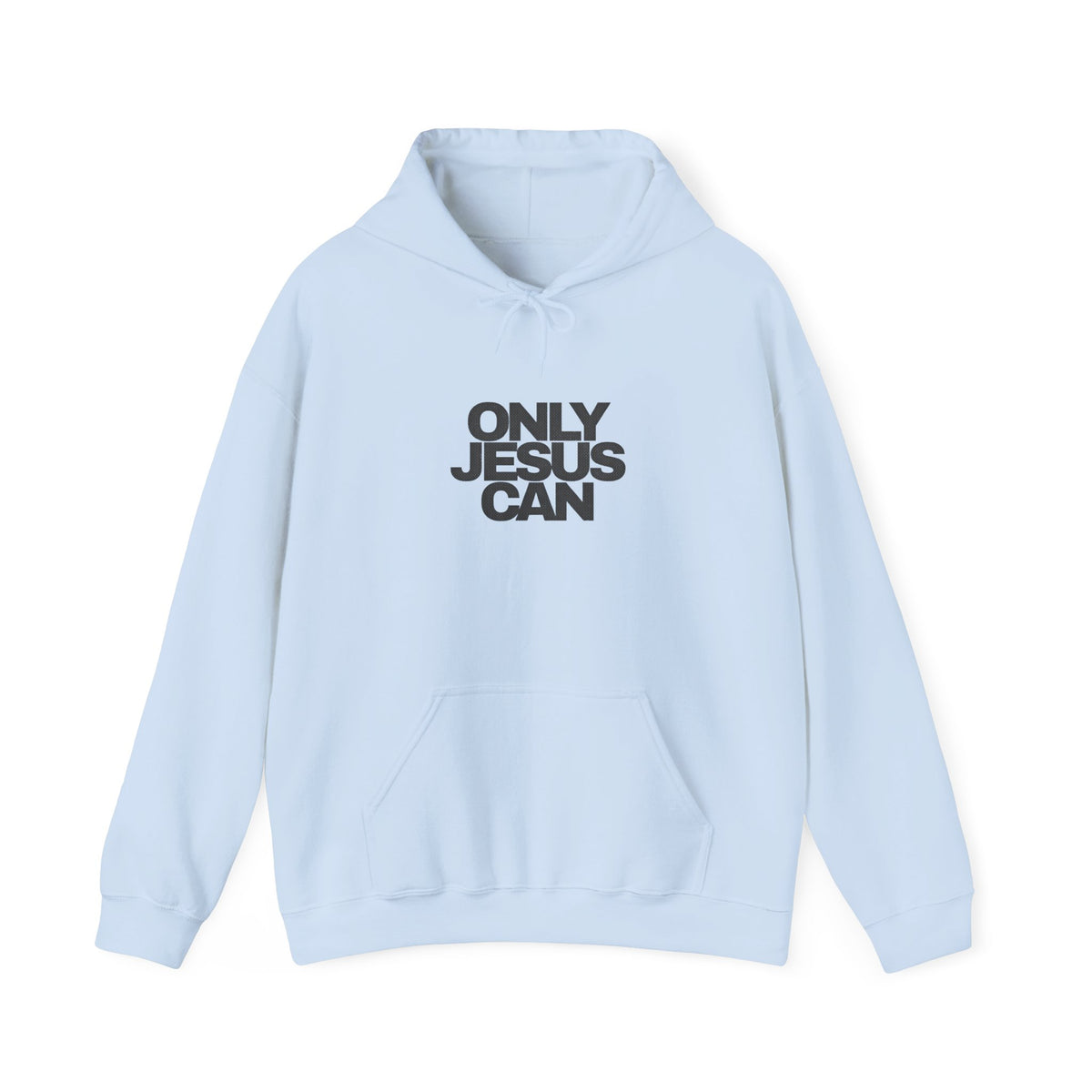 Sweat à capuche "Seul Jésus Peut"