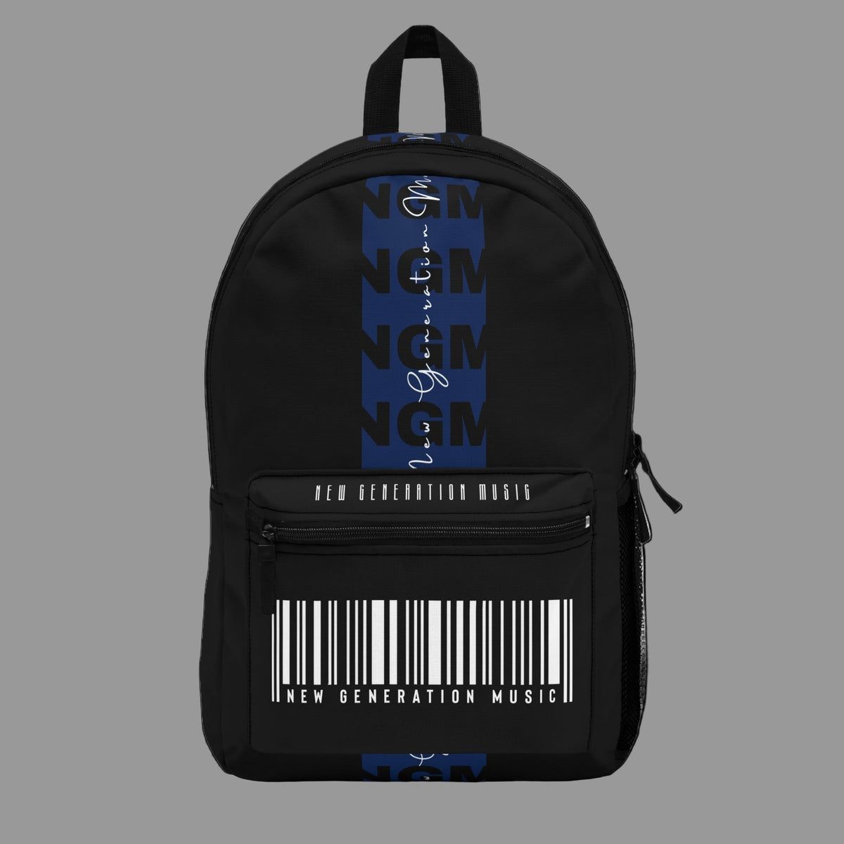 Sac à dos de musique élégant avec motif code-barres - Parfait pour les étudiants et les mélomanes